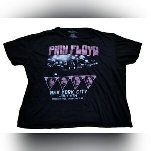 Pink Floyd New York City July 4th Wooster Hall Concert Black T-Shirt Men 2XL NYC